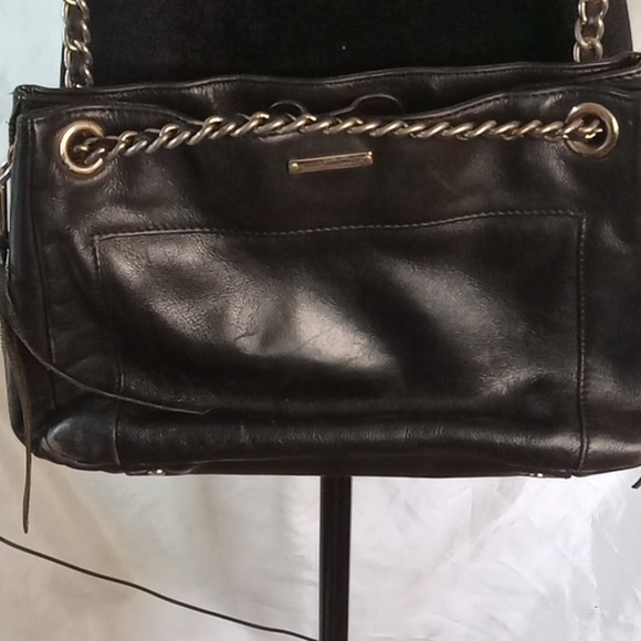 Rebecca minkoff black shoulder bag with chain strap - Picture 2 of 10